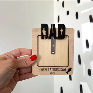 Dad fishing photo holder