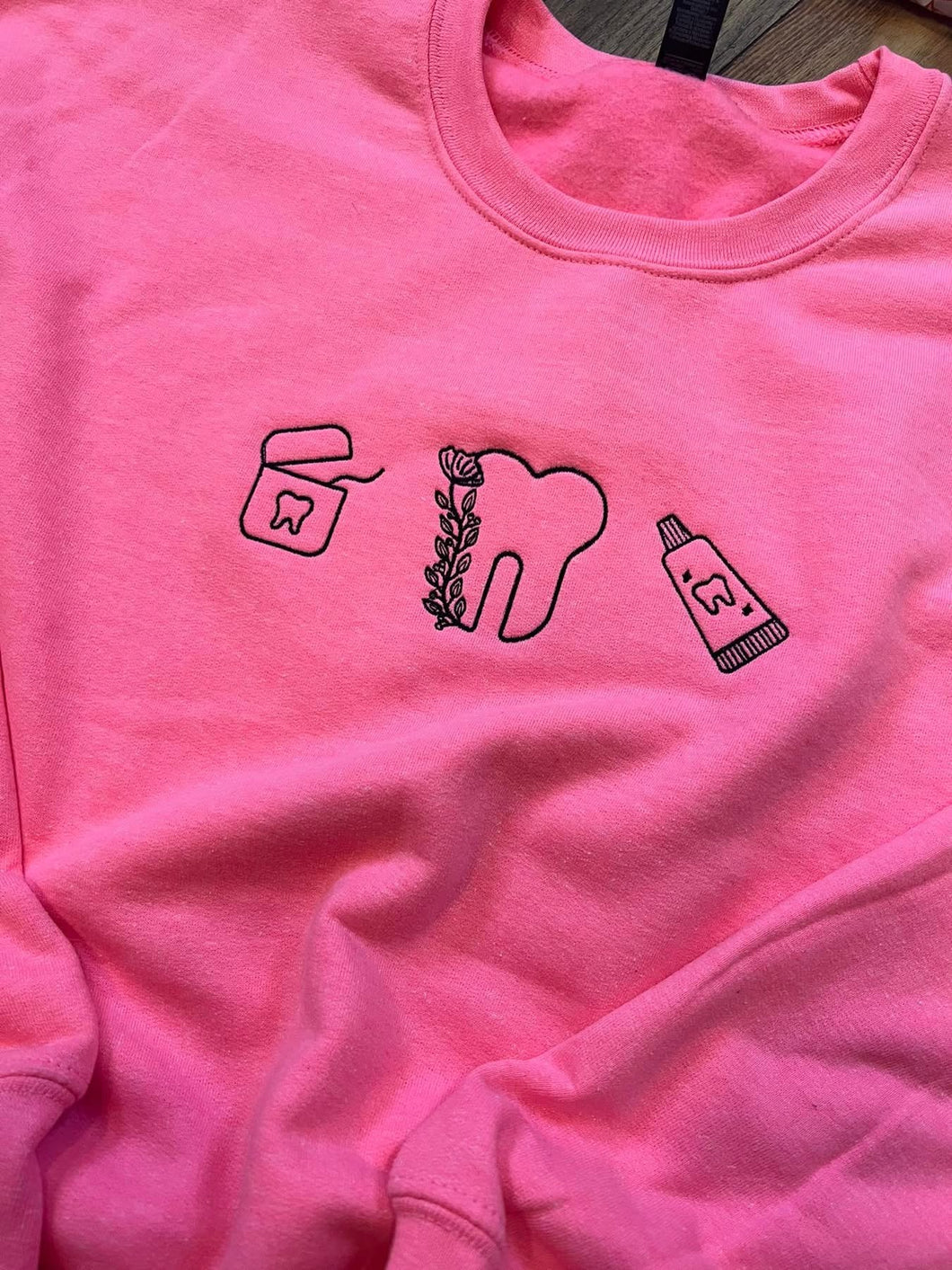 Dental life icon embroidered