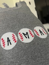 Load image into Gallery viewer, Glitter baseball mama embroidered
