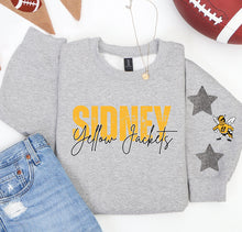Load image into Gallery viewer, Custom School Grunge with Mascot Sleeve
