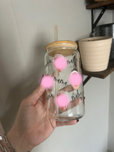 Load image into Gallery viewer, 16 oz glass face cup
