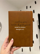 Load image into Gallery viewer, Leather engraved notebook
