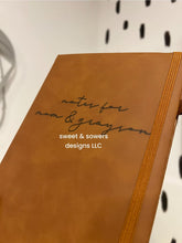 Load image into Gallery viewer, Leather engraved notebook
