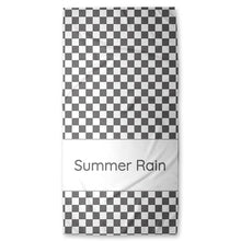 Load image into Gallery viewer, Checkered Personalized name beach towel
