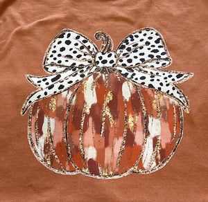 Faux glitter pumpkin