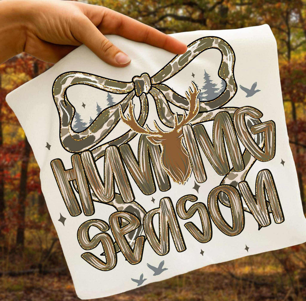Faux glitter hunting season