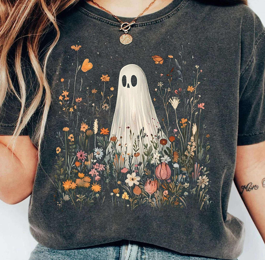 Boho floral ghost