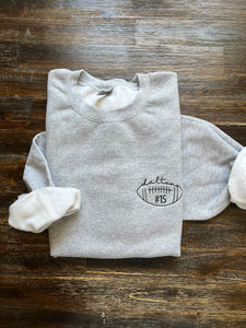 CUSTOM FOOTBALL NAME EMBROIDERED